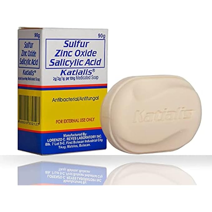 SOAP SULFUR ZINC OXIDE SALICYLIC ACID ANTI FUNGAL ANTI BACTERIAL SOAP 90 GRAMS